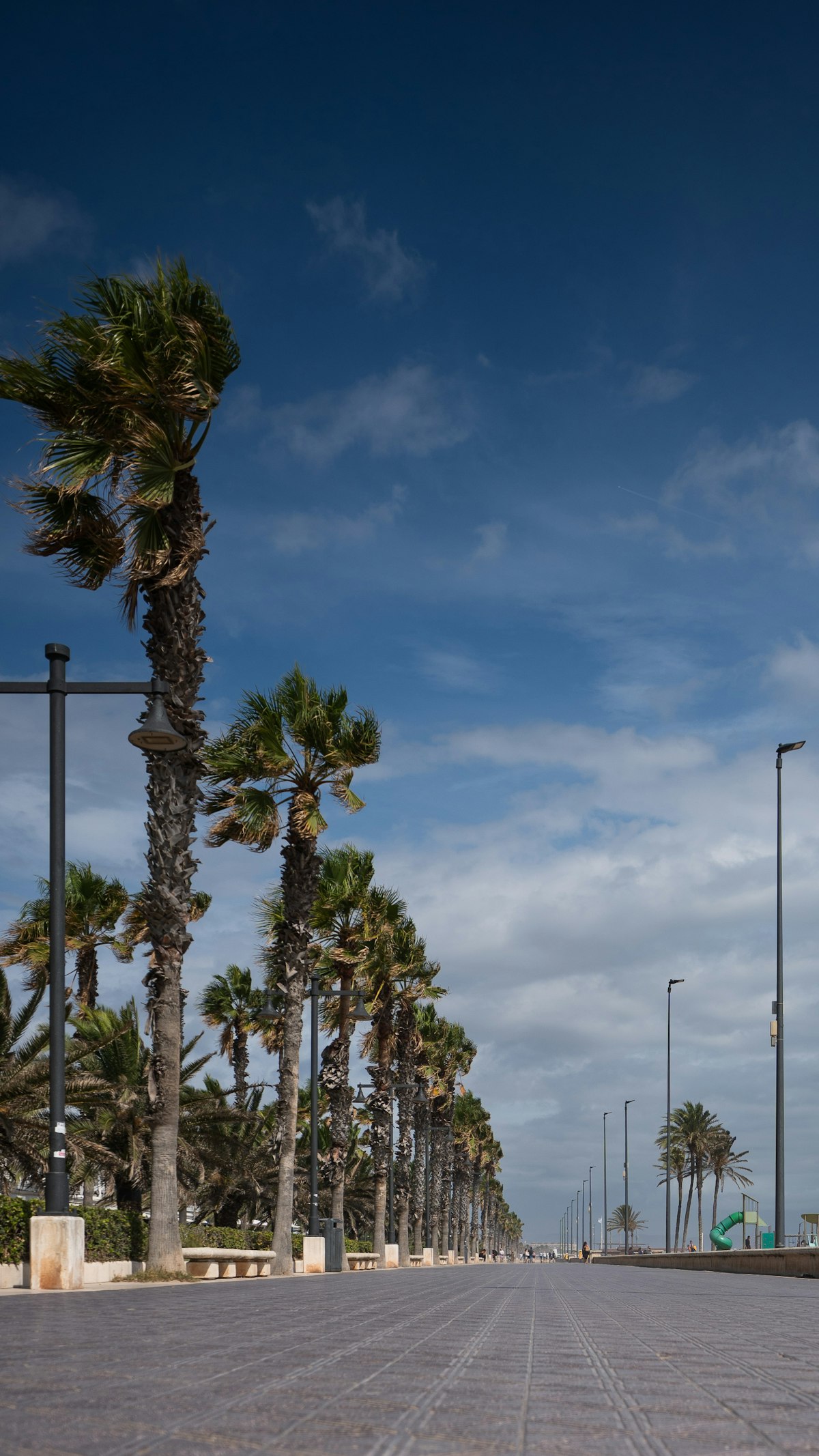 Malvarrosa beach promenade in Valencia